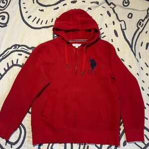 U.S. Polo Assn. Red Quilted Jacket